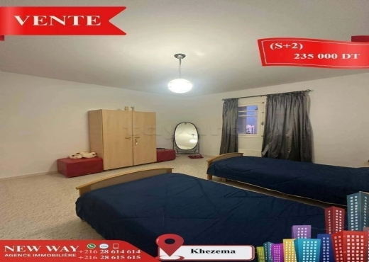 (S+2) à Khezema avec Meubles
