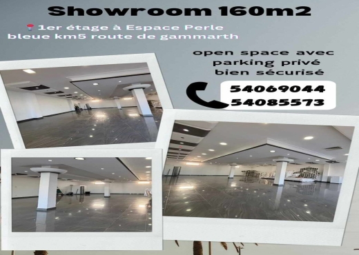 showroom commercial alouer