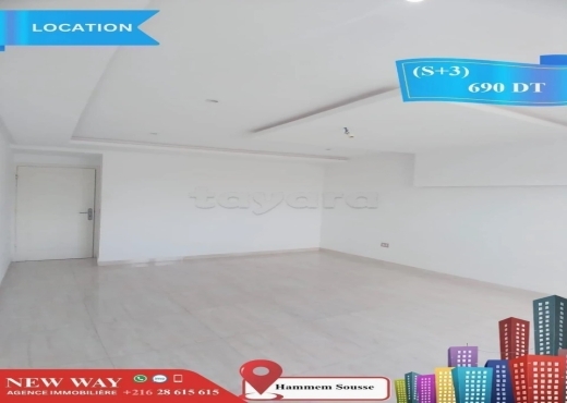 (S+3) à Hammem Sousse Prés Mosqué El Sahaba