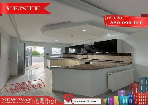 (S+2) Direct Promoteur à Hammem Sousse, Prés de la