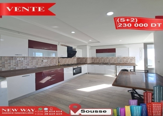 A Vendre Appart S+2 à Sousse