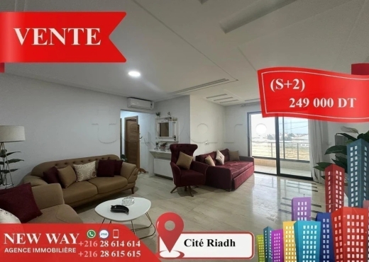 (S+2) à Cité Riadh 1 avec Place de