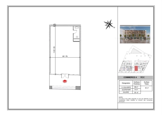 local commercial À Vendre à MAHDIA - Local Commercial sur plan - Immobiliere.tn