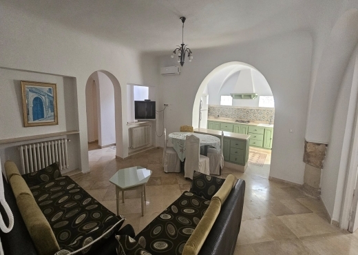 À louer à l’année à hammamet nord  une villa S+2