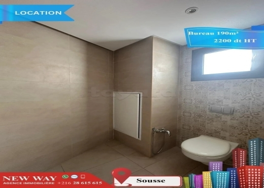 Bureau de 190 m² à Sousse