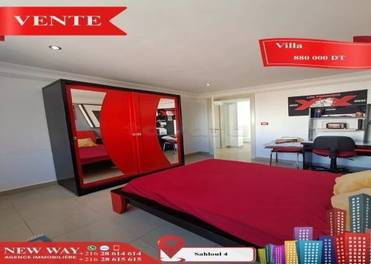 Villa à Sahloul 4 dans un quartier calme et Réside