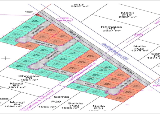 A Vendre Terrains à Jinene Ennasr
