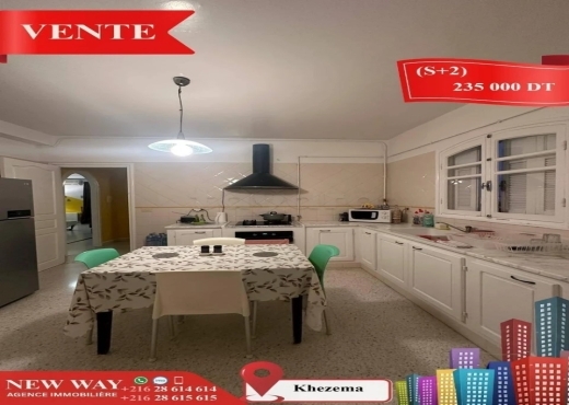 (S+2) à Khezema avec Meubles