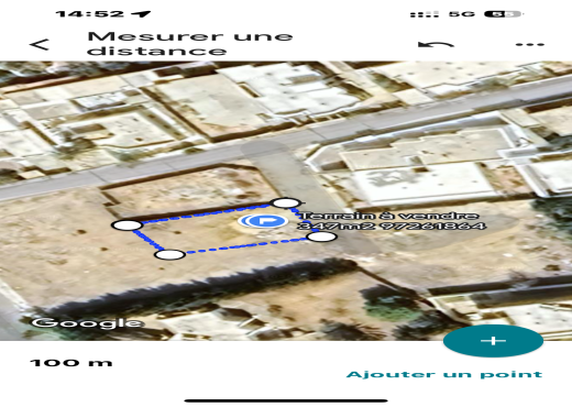 347m2 constructible titré à hergla