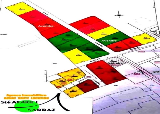 terrain À Vendre à SOUSSE - A Vendre Terrain à Hammam sousse - Immobiliere.tn
