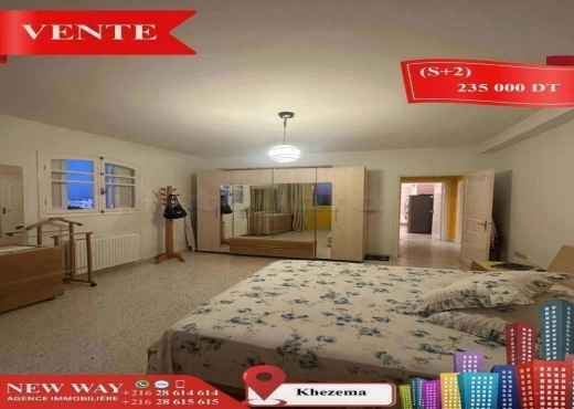 (S+2) à Khezema avec Meubles