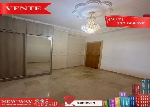 (S+2) à Sahloul 4, avec Place de Parking