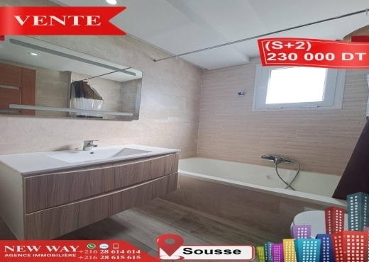A Vendre Appart S+2 à Sousse