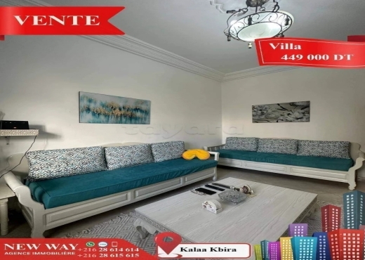 Villa à Kalaa Kbira , dans un quartier résidentiel