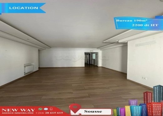 Bureau de 190 m² à Sousse