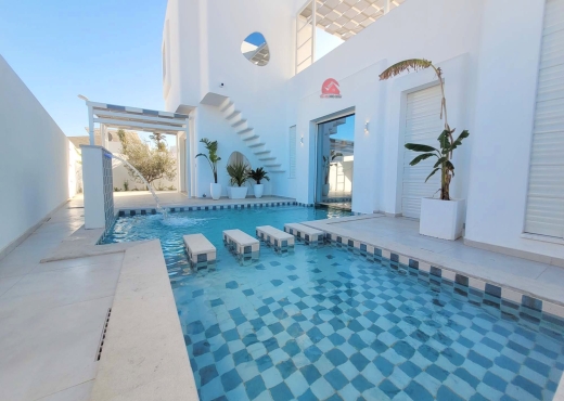 villa avec piscine à Houmt Souk