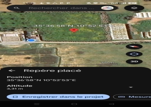 للبيع: أرض فلاحية في المكنين