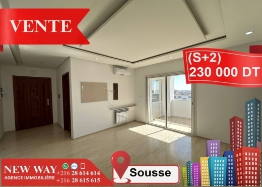 A Vendre Appart S+2 à Sousse