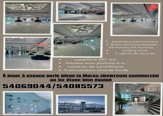 local commercial À Louer à TUNIS - showroom commercial a louer - Immobiliere.tn