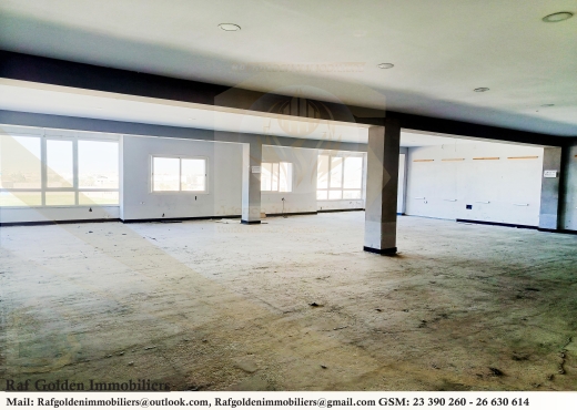 À Louer open space 600m² à Choucha