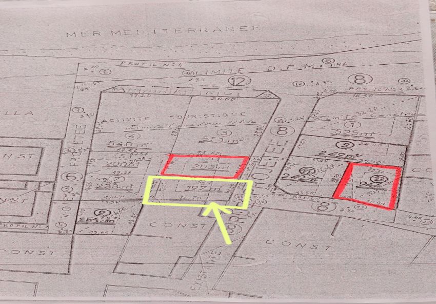 Terrain 197m2 à vendre à Lamta