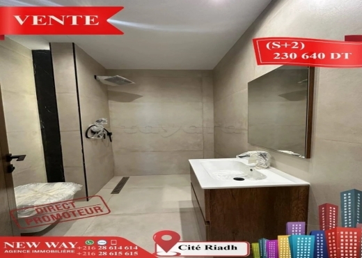 (S+2) Directe Promoteur à Cité Riadh Sousse