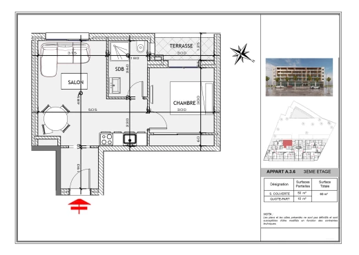 Appartement À Vendre à MAHDIA - S+1 haut standing à Vendre - Immobiliere.tn - Photo 2