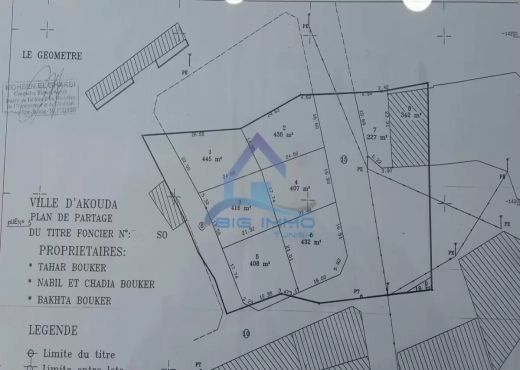 A Vendre 7 lots à Akouda