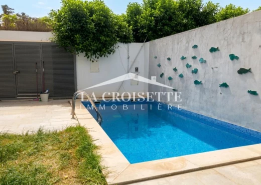 villa À Louer à TUNIS - Triplex s4 avec piscine à Gammarth - Immobiliere.tn