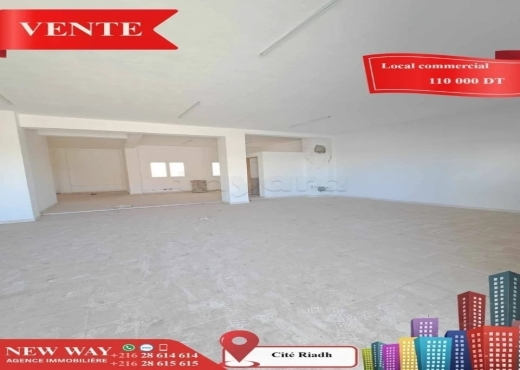Local Commercial à Cité Riadh