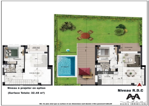 Appartement S+1 en Duplex – 82 m²