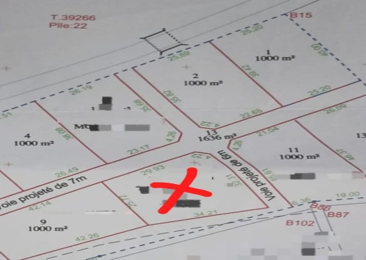 A vendre terrain a Jabes