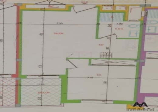 Appartement S+1 de 64m² à AFH² Mre