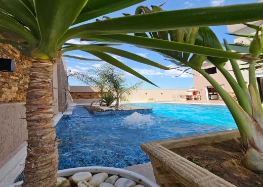 villa À Louer à NABEUL - VILLA S+3 AVEC PISCINE & JACUZZI - Immobiliere.tn - Photo 4