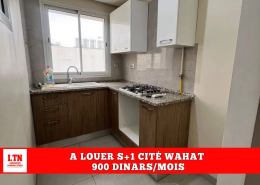 Appartement À Louer à TUNIS - À louer – Appart S+1 HS Cité Wahat - Immobiliere.tn