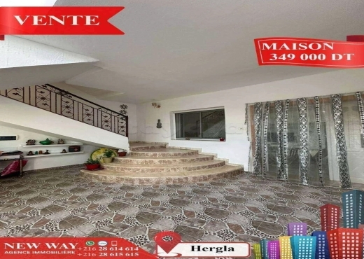 Maison à Hergla, Proche de toutes Commodités