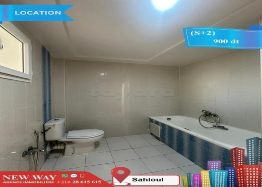 (S+2) à Sahloul au rez de chaussée