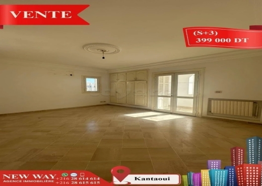 (S+3) à Kantaoui avec Place de Parking