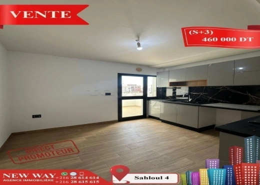 (S+3) Directe Promoteur à Sahloul 4