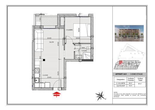 Appartement À Vendre à MAHDIA - S+1 haut standing à Vendre - Immobiliere.tn