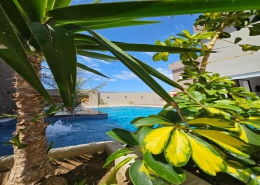 villa À Louer à NABEUL - VILLA S+3 AVEC PISCINE & JACUZZI - Immobiliere.tn - Photo 2