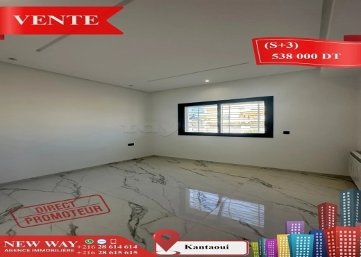 (S+3) à Kantaoui Direct Promoteur, Prés de la Mer