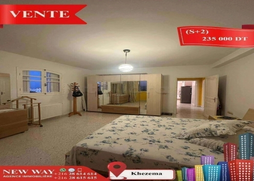 (S+2) à Khezema avec Meubles
