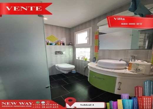 Villa à Sahloul 4 dans un quartier calme et Réside
