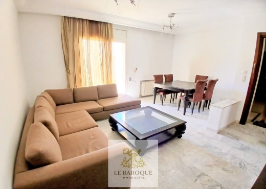 À louer un bel appartement s+2 meublé à la Route