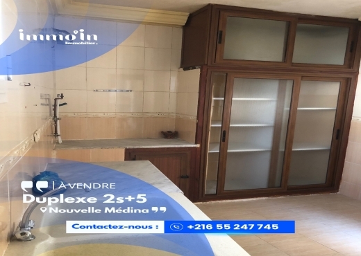 À VENDRE – Maison Duplexe 2S+5 à Médina Jadida