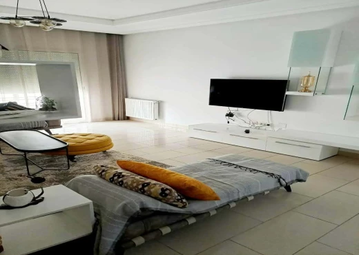 Appartement À Louer à TUNIS - Excellent S4 meublé Neuf Cité Palmeraies à l'année - Immobiliere.tn - Photo 3