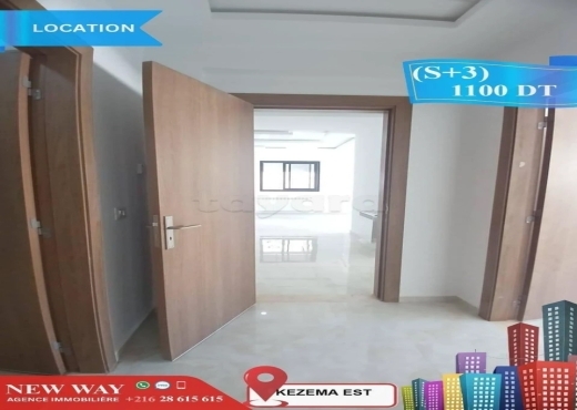 (S+3)  à Khezema EST avec Place de Parking