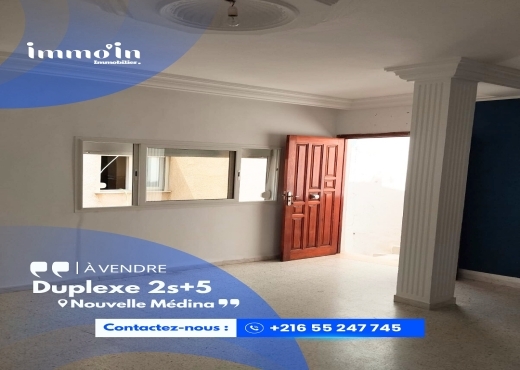 À VENDRE – Maison Duplexe 2S+5 à Médina Jadida