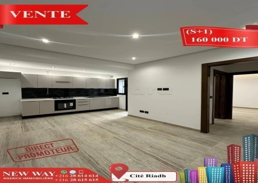 (S+1) Directe Promoteur à Cité Riadh Sousse